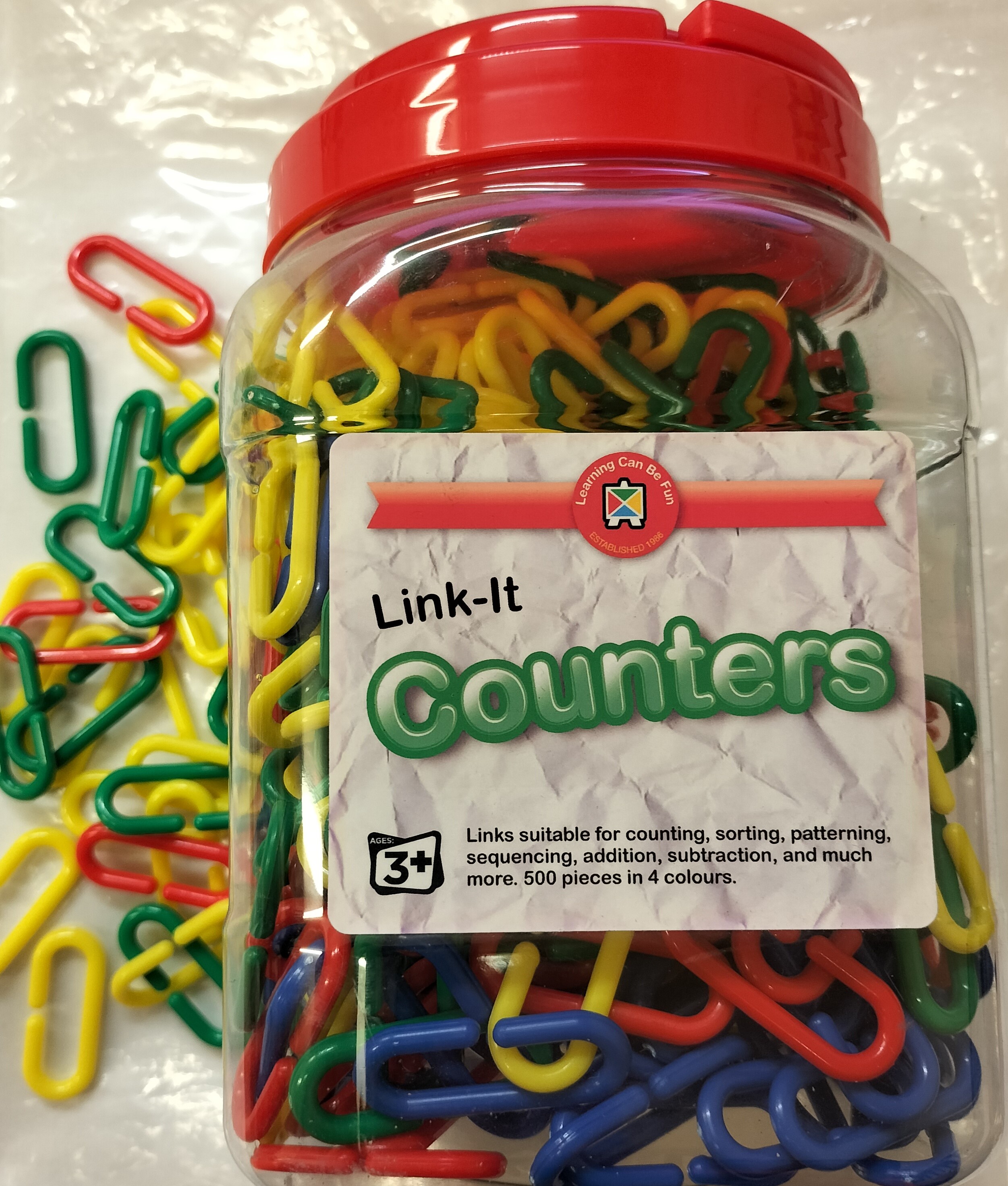 Counter Jar - Link-It 40x20mm 500pcs (4 cols)